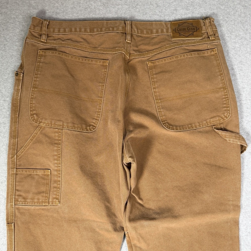 Lot Of 2 Vintage Guide Gear Mens 40x30 Double Knee Cotton Canvas Carpenter Pants - Picture 15 of 16